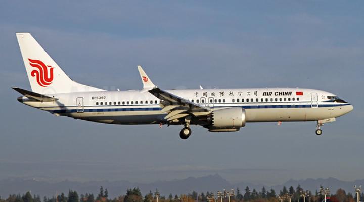 B737 MAX 8 należący do linii Air China, fot. World Airline News