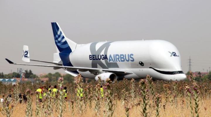 BelugaXL w Getafe (fot. Airbus)