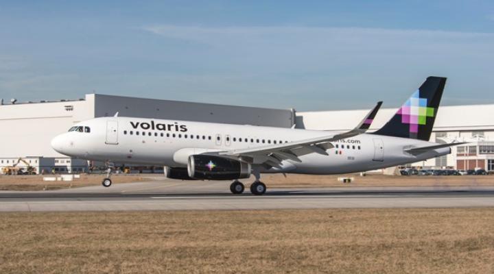 A320 linii Volaris wyposażony w sharklety