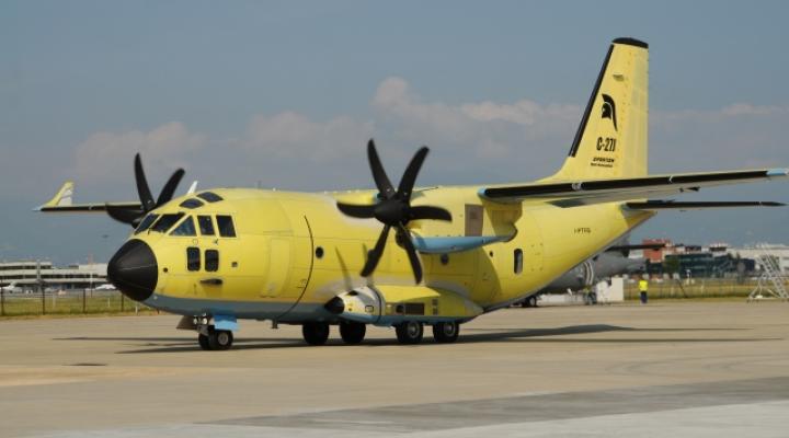 C-27J Spartan Next Generation na płycie lotniska (fot. Leonardo)