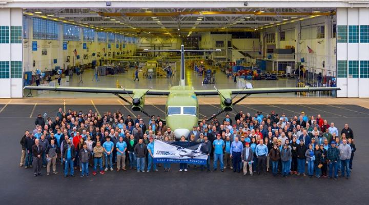 Prezentacja pierwszego produkcyjnego modelu Cessny SkyCourier, fot. flyingmag