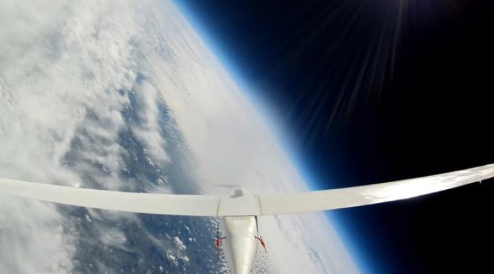 Cloudless - polski dron stratosferyczny (fot. kadr z filmu na youtube.com)
