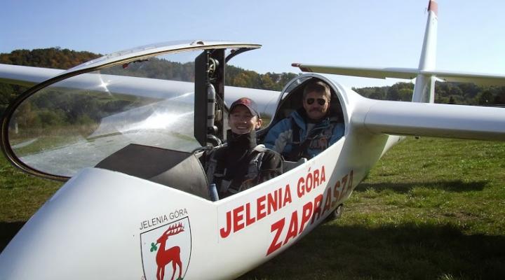 Adam Małysz w Aeroklubie Jeleniogórskim