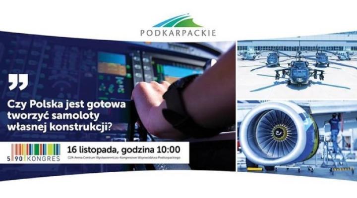 "Czy Polska jest gotowa aby zbudować samolot polskiej konstrukcji?" – panel dyskusyjny w Jasionce (Fot. UMWP)