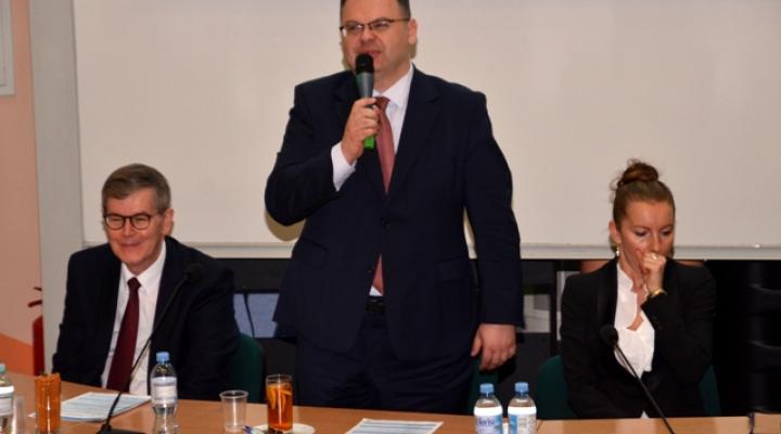 Piotr Samson, Prezes ULC, na Konferencji Bezpieczeństwa w Lotnictwie Cywilnym (fot. ULC)