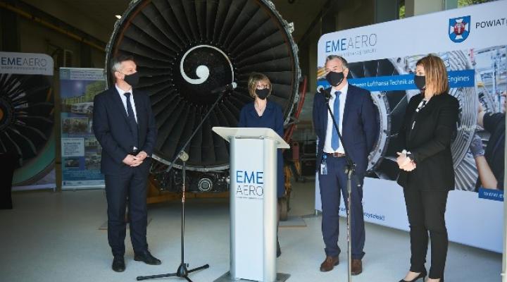 EME Aero przekazało silnik lotniczy do celów szkoleniowych dla Zespołu Szkół nr 2 w Łańcucie (fot. EME Aero)