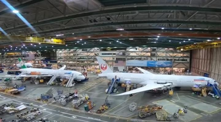 Fabryka Boeinga w Everett (fot. kadr z filmu na youtube.com)