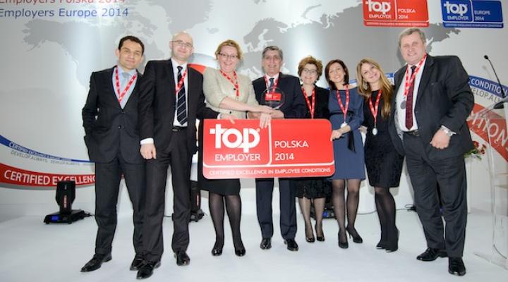 Finmeccanica z certyfikatem Top Employer Polska 2014