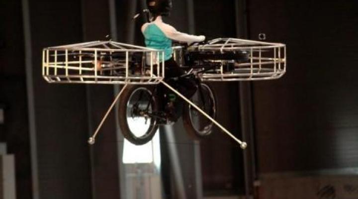 Projekt latającego roweru multikoptera FBike