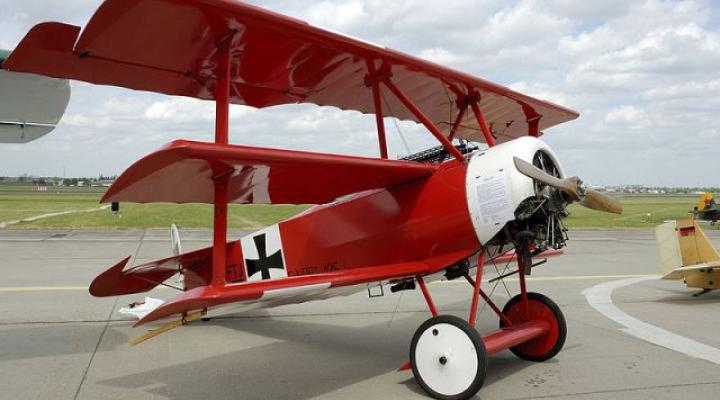 Fokker Dr.I Czerwonego Barona – replika (fot. Oliver Thiele/GFDL/Wikimedia Commons)