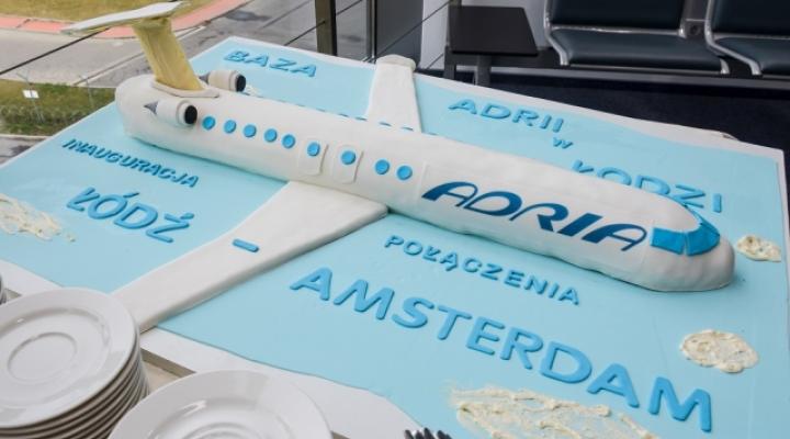 Port Lotniczy Łódź: Inauguracja bazy operacyjnej Adria Airways (fot. Robert Zapędowski/Port Lotniczy Łódź)