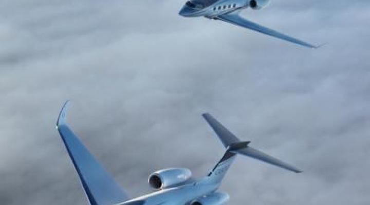 Modele Gulfstream G800 i G400, fot. Aero News Net