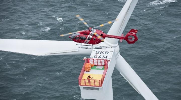 H145 do obsługi morskich farm wiatrowych (fot. HTM-Helicopters)
