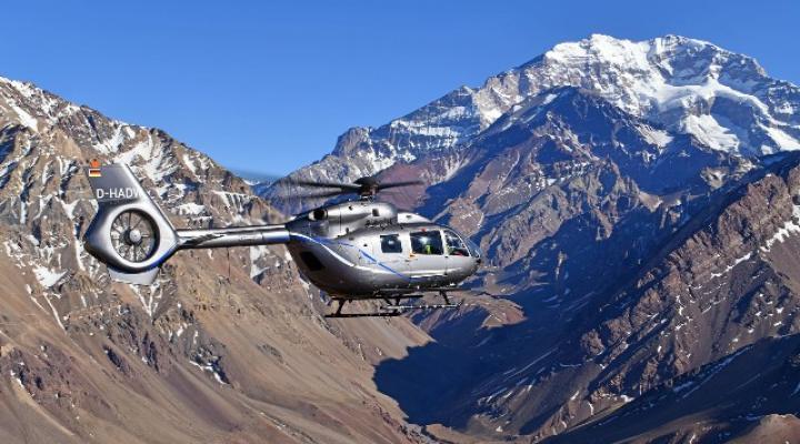 H145 leci na na Aconcagua, najwyższy szczyt Andów (fot. Airbus Helicopters)