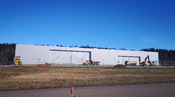 Hangar dla samolotów General Aviation na gdańskim lotnisku - budowa (fot. airport.gdansk.pl)