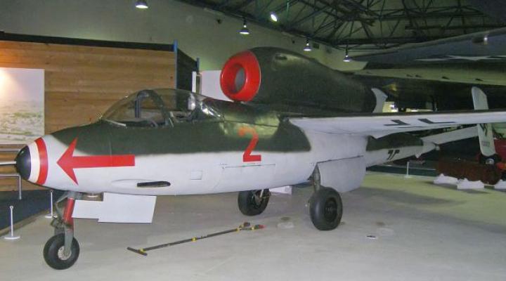 He 162, RAF Muzeum, Londyn (fot. Dapi89 at English Wikipedia/Domena publiczna/Wikimedia Commons)