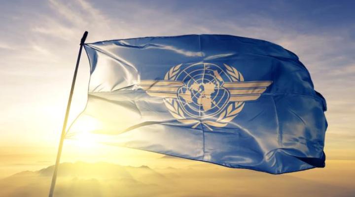 ICAO - flaga przesłaniająca Słońce (fot. ULC)