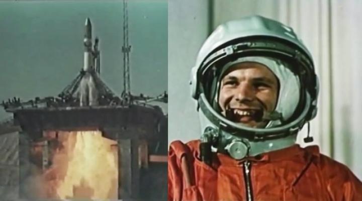Jurij Gagarin (fot. kadr z filmu na youtube.com)
