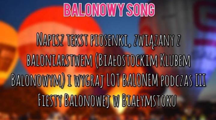 Konkurs "Balonowy song" (fot. balonowy.bialystok.pl)