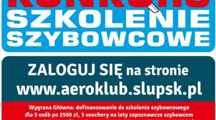 Konkurs "Szkolenie szybowcowe" Aeroklubu Słupskiego (fot. aeroklub.slupsk.pl)