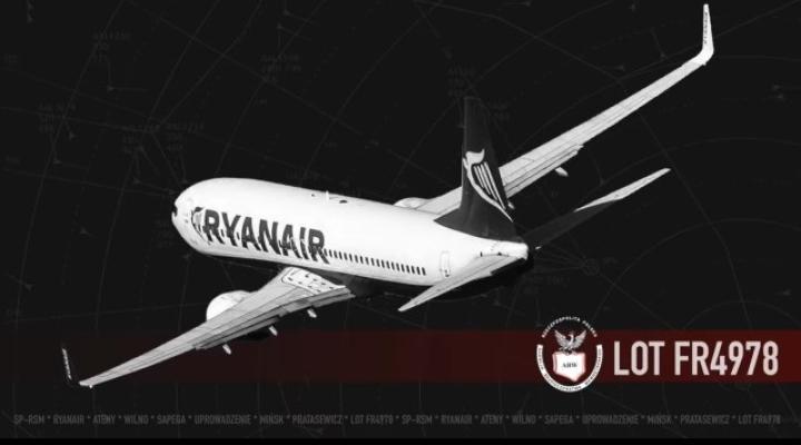 Lot FR4978 samolotu linii Ryanair (fot. kadr z filmu ABW)