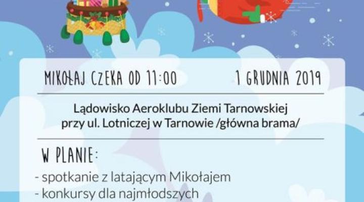 Lotnicze Mikołajki 2019 w Tarnowie (fot. Aeroklub Ziemi Tarnowskiej)