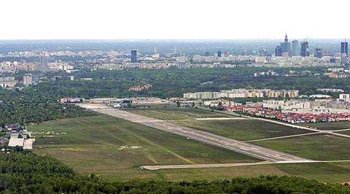 Lotnisko Warszawa Babice - widok z powietrza