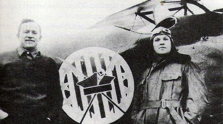 Merian C. Cooper i Cedric Fauntleroy, piloci 7. Eskadry Myśliwskiej (fot. IPN)