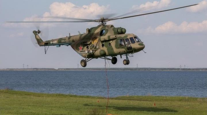 Mi-8 należący do sił powietrznych Rosji w locie (fot. Ministerstwo Obrony Rosji)
