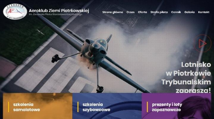 Nowa strona Aeroklubu Ziemi Piotrkowskiej
