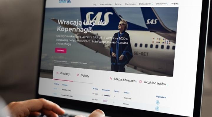 Nowy serwis internetowy poznańskiego lotniska (fot. Port Lotniczy Poznań-Ławica)
