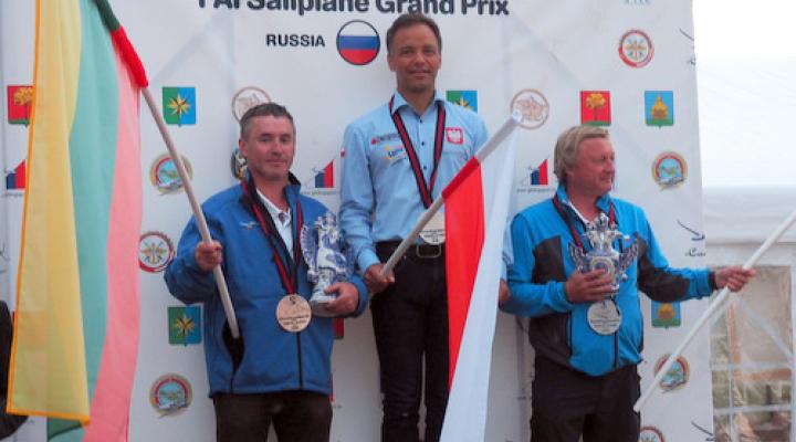 Na podium od lewej: Vladas Motuza (LT), Sebastian Kawa (PL), Petr Krejcirik (CZ) (fot. sebastiankawa.pl)