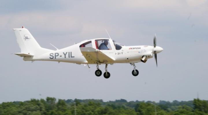 Pierwszy lot I-31T (fot. ilot.edu.pl)