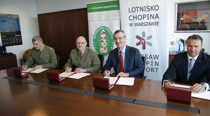 Podpisanie porozumienia pomiędzy Komendantem Nadwiślańskiego Oddziału Straży Granicznej, a PPL