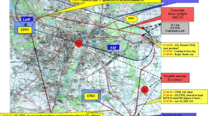 Mapa - lotniska EPPO i EPKS