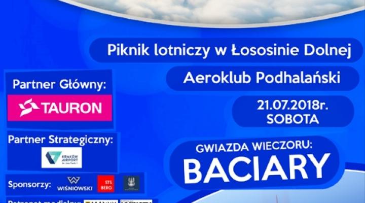 Rodzinny piknik lotniczy na 100-lecie lotnictwa w Łososinie Dolnej (fot. aeroklubpodhalanski.pl)