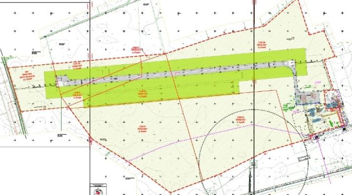 Plan budowy betonowego pasa startowego w Suwałkach (fot. um.suwalki.pl)