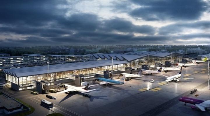 Planowana rozbudowa terminalu pasażerskiego w Porcie Lotniczym Gdańsk (fot. Port Lotniczy Gdańsk)