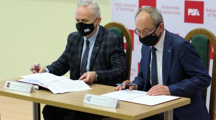 Politechnika Świętokrzyska podpisała porozumienie o współpracy z WZL Nr 2 (fot. tu.kielce.pl)