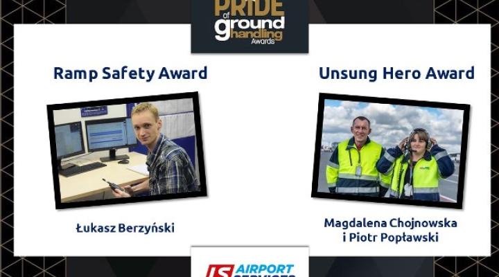 Pracownicy LSAS zwycięzcami międzynarodowego konkursu "Pride of Ground Handling Awards" (fot. LS Airport Services)