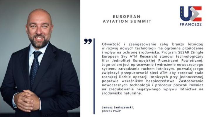 Prezes PAŻP na Europejskim Szczycie Lotnictwa w Tuluzie (fot. PAŻP)