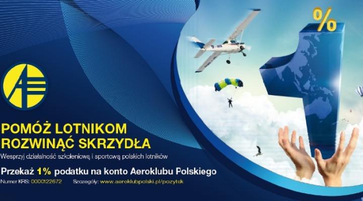 Przekaż 1% podatku poprzez Aeroklub Polski (fot. aeroklub-polski.pl)