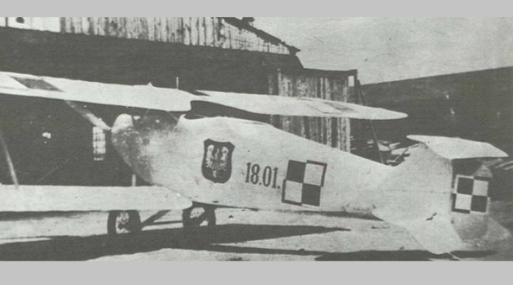 Prototyp samolotu CWL "Słowik" na Polu Mokotowskim, lipiec 1919 r. (fot. via Bączkowski W.)