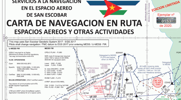 San Escobar mapa lotnicza - zajawka
