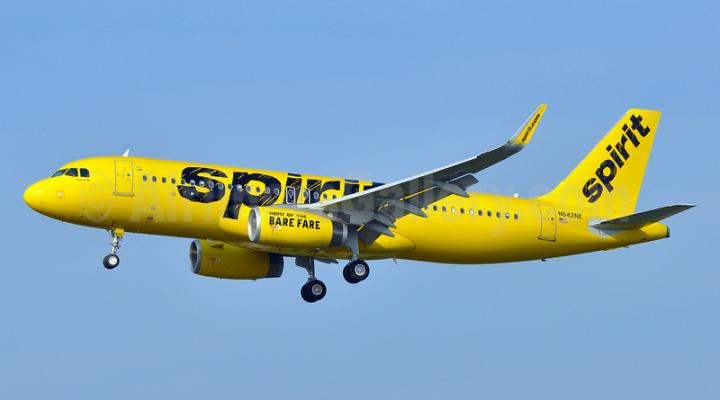 A320 należący do Spirit Airlines
