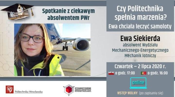 Spotkanie z ciekawym absolwentem: Ewa Siekierda (fot. Akademicki Klub Lotniczy PWr)