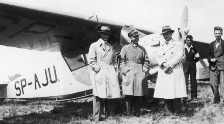 Na zdjęciu od lewej: Jerzy Wędrychowski, Stanisław Skarżyński, inżynier Stanisław Rogalski (fot. NAC)