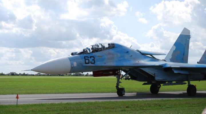 Su-27, który uległ katastrofie (fot. Dominik Walczyna (praca własna)/CC0/Wikimedia Commons)
