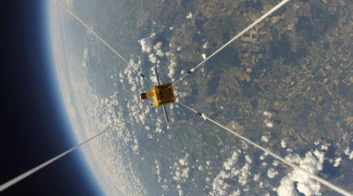 Światowid podczas stratosferycznego testu balonowego (fot. Klub Łączności Ratunkowej SP6ZWR/FB)