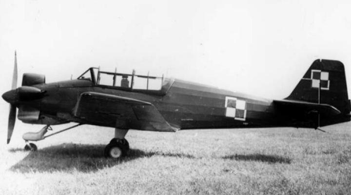 Samolot szkolno-treningowy TS-9 "Junak-3" (fot. archiwum samolotypolskie.pl)